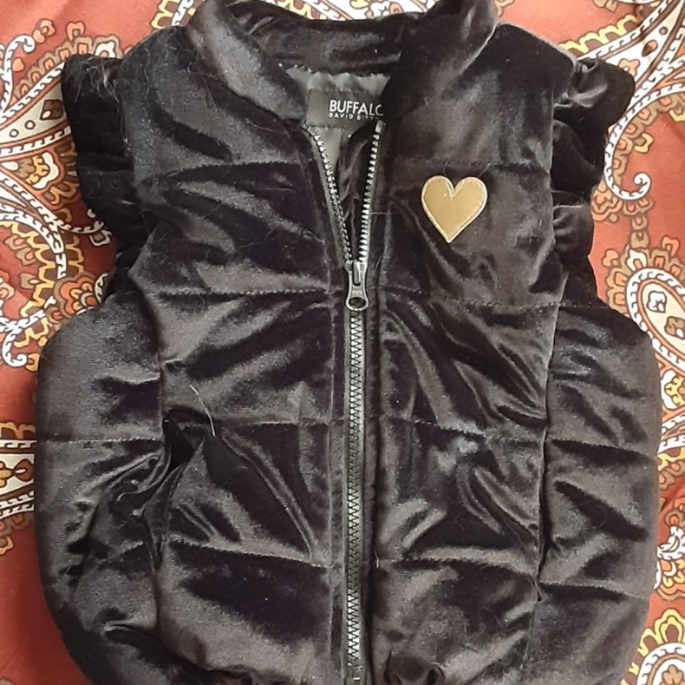 Buffalo David Bitton 3T Velour Black Vest